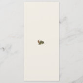 Botanisches Woodland-Gender-Neutral-Baby-Duschmenü Menükarte (Rückseite)