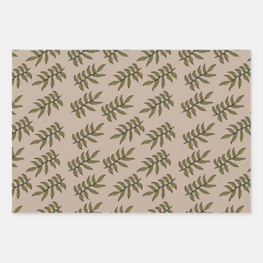 Botanisches Wrapping Bundle Geschenkpapier Set (Vorderseite 2)