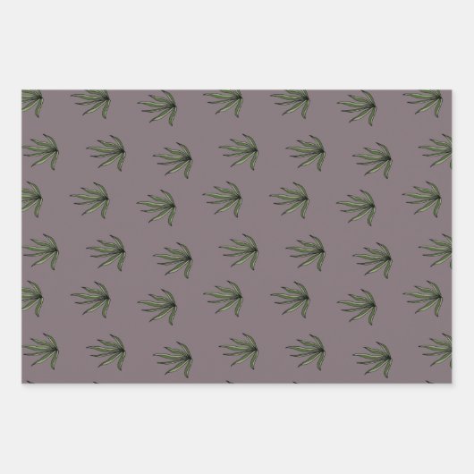 Botanisches Wrapping Bundle Geschenkpapier Set (Vorderseite)