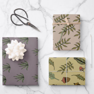 Botanisches Wrapping Bundle Geschenkpapier Set