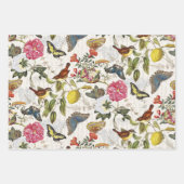 Botanisches Wrapping Paper Flat Sheet Set 3 Geschenkpapier Set (Vorderseite 3)