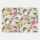 Botanisches Wrapping Paper Flat Sheet Set 3 Geschenkpapier Set (Vorderseite 2)