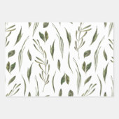Botanisches Wrapping Paper Flat Sheet Set 3 Geschenkpapier Set (Vorderseite 2)