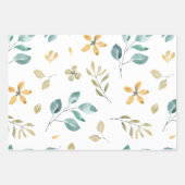 Botanisches Wrapping Paper-Set Geschenkpapier Set (Vorderseite 2)