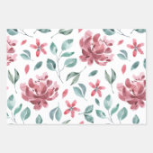 Botanisches Wrapping Paper-Set Geschenkpapier Set (Vorderseite)