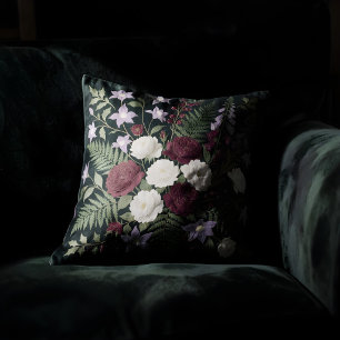 Botanisches Wurfkissen – Vintage-Blumendesign Kissen