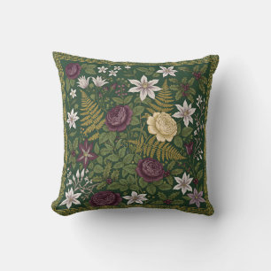 Botanisches Wurfkissen – Vintage-Blumendesign Kissen