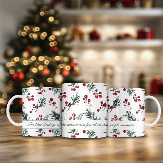 Botanisches Zitat zu Weihnachten Kaffeetasse