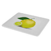 Botanisches Zitronen-Schneidebrett Schneidebrett (Ecke)