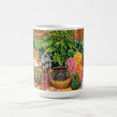 Botaniskatze von Louis Wain Kaffeetasse (Mittel)
