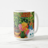 Botaniskatze von Louis Wain Kaffeetasse (VorderseiteRechts)
