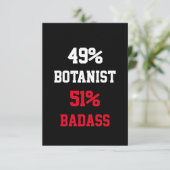 Botanist Badass Card Karte (Stehend Vorderseite)