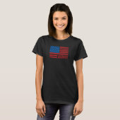 Botanist Distressed Grunge American Flag USA Patri T-Shirt (Vorne ganz)