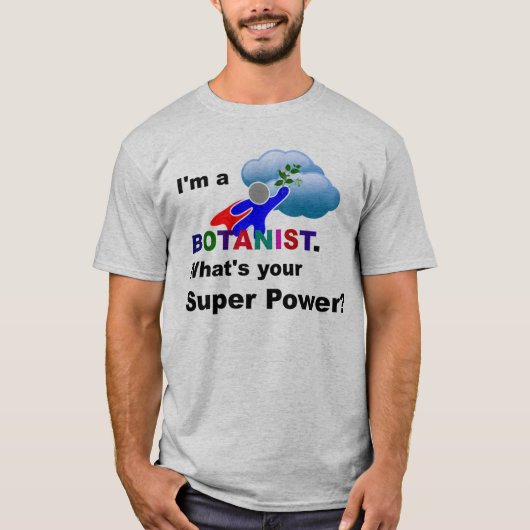 Botanist Superhero-Sonderentwurf T-Shirt (Vorderseite)