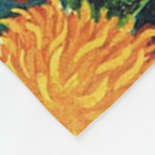 Botanistische Katze, Louis Wain Fleecedecke (Ecke)