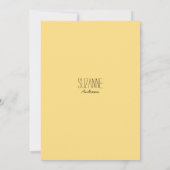 Botanorange-gelb-rosa Brautparty Einladung (Rückseite)