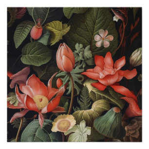 Botanticals in einem Dschungel Poster