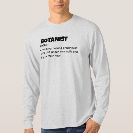 Botany Expert Definition Apparel T-Shirt (Vorderseite)