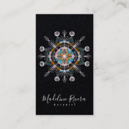 Botany Florist Yoga Boho Mandala Business Card Visitenkarte