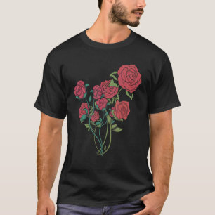 Botany Garden Rose Blume Blüten Wildblume T-Shirt