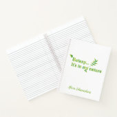 Botany ist in meinem Naturgenuss Notizblock (Innenseite)