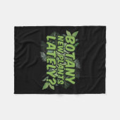 Botany New Plants Lately_ Funny Quote Spring Garde Fleecedecke (Vorderseite (Horizontal))