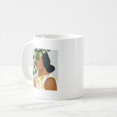 Botany Portrait - Frau mit Grün Kaffeetasse (Vorderseite Links)