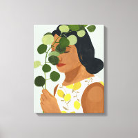 Botany Portrait - Frau mit Grün