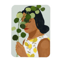 Botany Portrait - Frau mit Grün