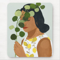 Botany Portrait - Frau mit Grün