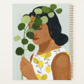 Botany Portrait - Frau mit Grün Planer (Rückseite)