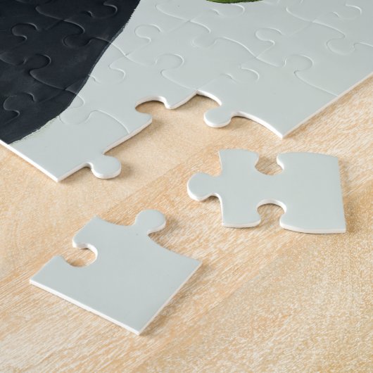 Botany Portrait - Frau mit Grün Puzzle (Seite)