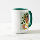 Botany Portrait - Frau mit Grün Tasse (VorderseiteRechts)