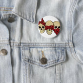 Botão "Caveira (surda, cega, muda)" Button (Beispiel)