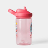Botella con conejito kawaii surfero para niños trinkflasche (rechts)