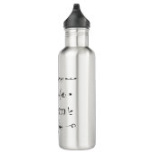 Botella de agua acero inoxidable motivacion bottle edelstahlflasche (Rechts)