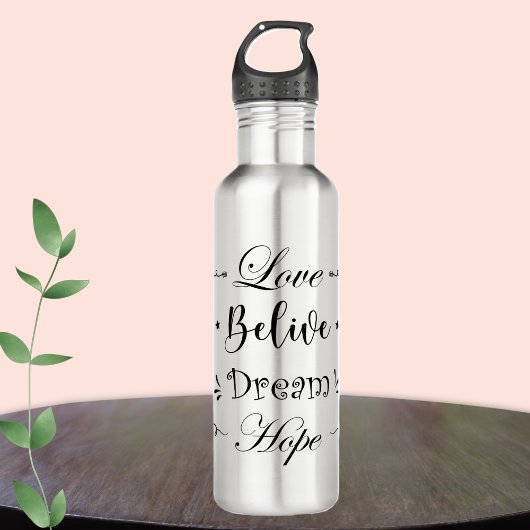 Botella de agua acero inoxidable motivacion bottle edelstahlflasche