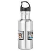 Botella De Agua Fantastic Photo Collage Best Frien Edelstahlflasche (Rückseite)