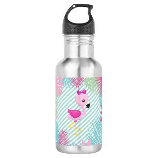 Botella de Agua Flamingo Rosa Edelstahlflasche