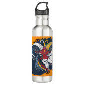 Botella de Agua Lady Aries - Water Bottle Zodíaco Edelstahlflasche (Vorderseite)