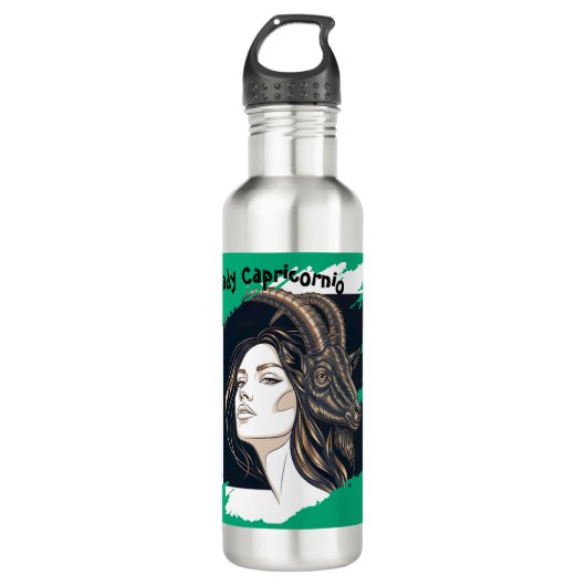 Botella de Agua Lady Capricornio Edelstahlflasche (Vorderseite)