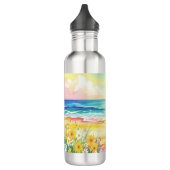 Botella de agua mar y flores  edelstahlflasche (Links)
