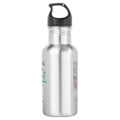 Botella de agua para regalar a PROFESORES Edelstahlflasche (Rückseite)