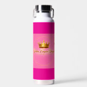 botella personalizada color rosa trinkflasche (Vorne)