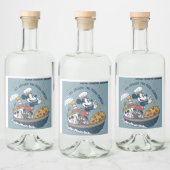Botellas Diseño Divertido de Mouse y aviones Alkoholflaschenetikett (Flaschen)
