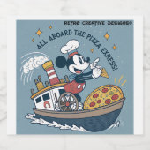 Botellas Diseño Divertido de Mouse y aviones Alkoholflaschenetikett (Einzelnes Label)