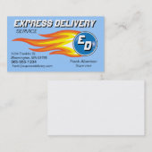 Boten u. Zustelldienst-Feuerkugel Visitenkarte (Vorne/Hinten)