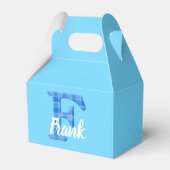 Botenname Benutzerdefinierter Karierter Buchstabe  Geschenkschachtel (Rückseite)