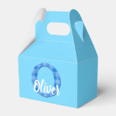 Botenname Benutzerdefinierter Karierter Buchstabe Geschenkschachtel (Rückseite)