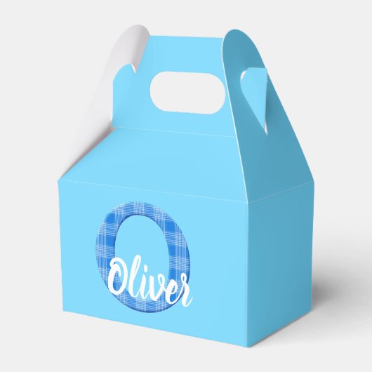 Botenname Benutzerdefinierter Karierter Buchstabe Geschenkschachtel (Vorderseite)